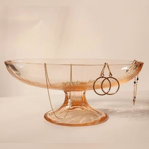 **SOLD**🩷Boho/ Vintage Pink Depression Glass Oblong Dish🩷